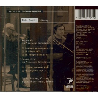 BARTOK - Stern - Sonate pour violon et piano n°1 op.21 Sz.75